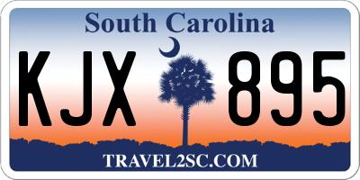 SC license plate KJX895