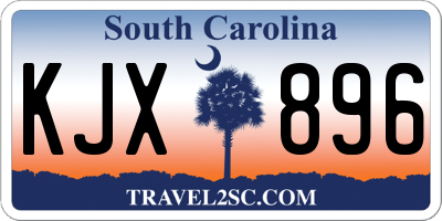 SC license plate KJX896