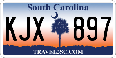 SC license plate KJX897