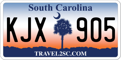 SC license plate KJX905