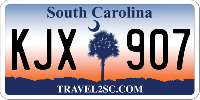 SC license plate KJX907