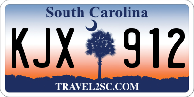 SC license plate KJX912