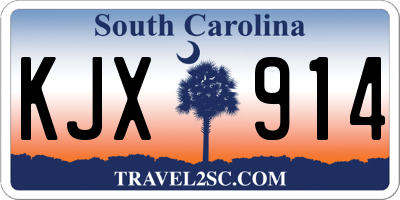 SC license plate KJX914