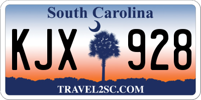 SC license plate KJX928