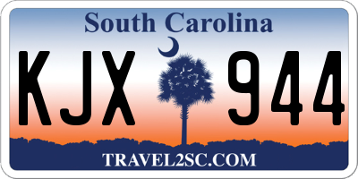 SC license plate KJX944
