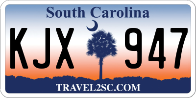 SC license plate KJX947
