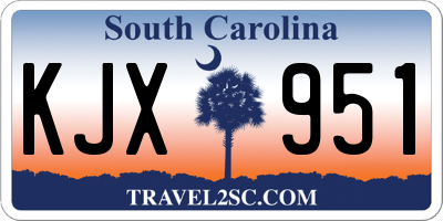 SC license plate KJX951