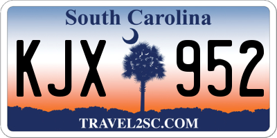 SC license plate KJX952