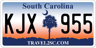 SC license plate KJX955