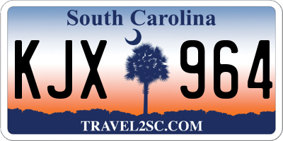 SC license plate KJX964