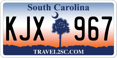 SC license plate KJX967