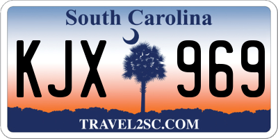 SC license plate KJX969