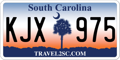 SC license plate KJX975