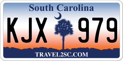 SC license plate KJX979