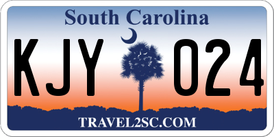 SC license plate KJY024