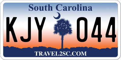 SC license plate KJY044