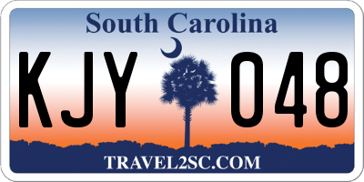 SC license plate KJY048