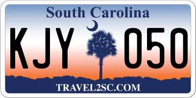 SC license plate KJY050