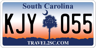 SC license plate KJY055