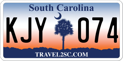 SC license plate KJY074