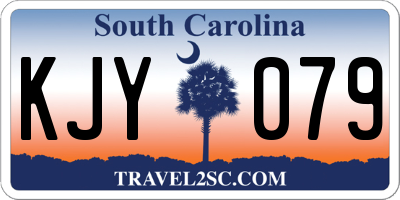 SC license plate KJY079