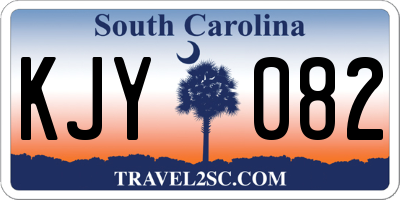 SC license plate KJY082