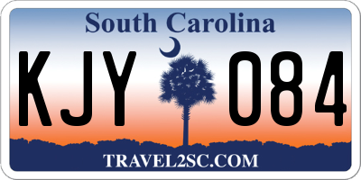 SC license plate KJY084