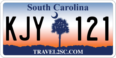 SC license plate KJY121