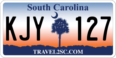 SC license plate KJY127