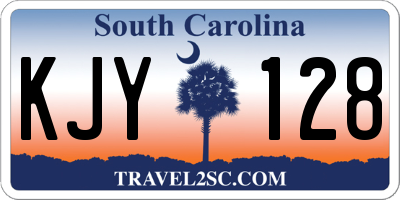 SC license plate KJY128