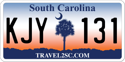 SC license plate KJY131