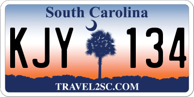 SC license plate KJY134