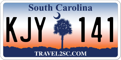 SC license plate KJY141