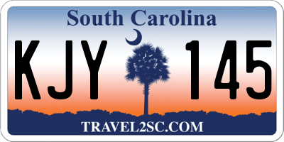 SC license plate KJY145