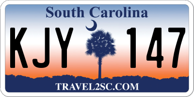 SC license plate KJY147
