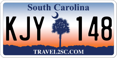 SC license plate KJY148