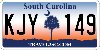 SC license plate KJY149