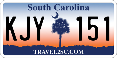 SC license plate KJY151