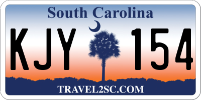 SC license plate KJY154