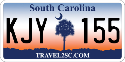 SC license plate KJY155
