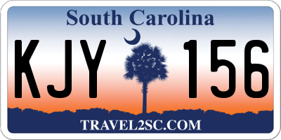 SC license plate KJY156