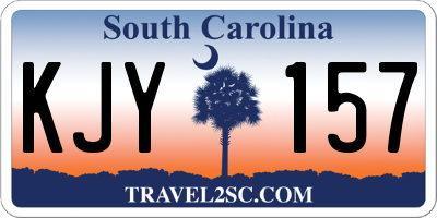 SC license plate KJY157