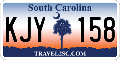 SC license plate KJY158