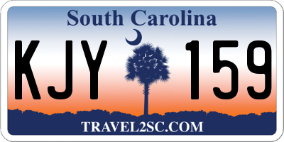 SC license plate KJY159