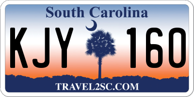 SC license plate KJY160