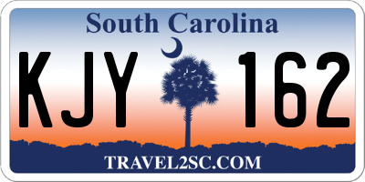 SC license plate KJY162