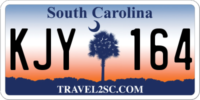 SC license plate KJY164