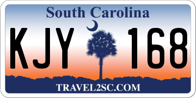 SC license plate KJY168