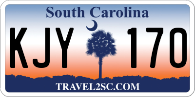 SC license plate KJY170