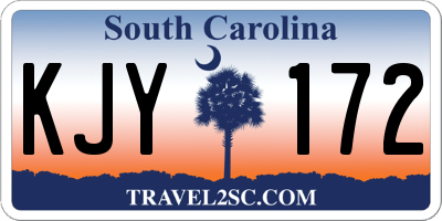 SC license plate KJY172